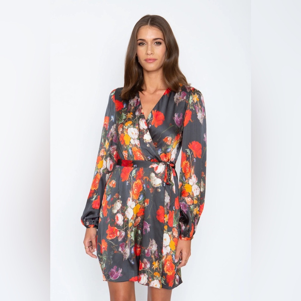 Caballero Sofia Wrap Dress - Painted Still Life size small 4/6
anthropologie